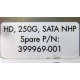 HP HD 250G SATA NLP Spare P/N 399699-001 (Иваново)